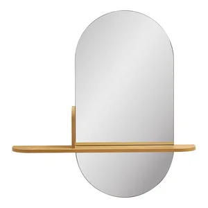 Nástěnné zrcadlo s poličkou 92x94,5 cm Barco – House Nordic