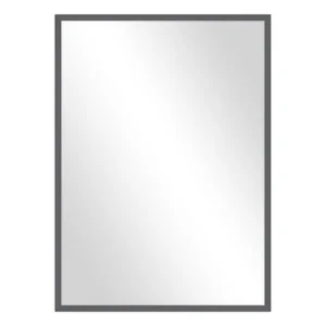 Nástěnné zrcadlo šedé 52x72 cm