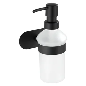 Nástěnný dávkovač mýdla Wenko Orea Turbo-Loc černý