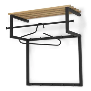 Nástěnný kovový věšák s poličkou Rizzoli – Spinder Design