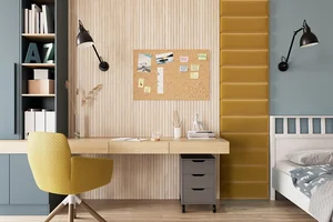 Nástěnný panel MATEO 50×240 cm – žlutý