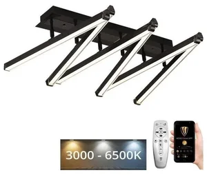 NEDES LED stmívatelný přisazený lustr s dálkovým ovládáním