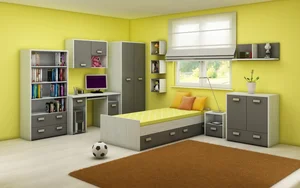 NELLORE II Dětský pokoj craft bílý/grafit – 5 let záruka