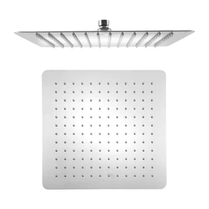 Nerezová hlavová sprcha Slim v lesklém stříbrném provedení