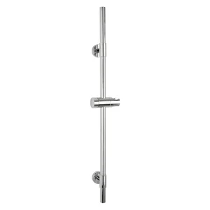 Nerezová nástěnná sprchová tyč 66 cm – lesklá stříbrná (Wenko Basic)