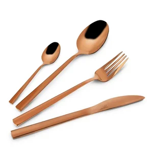 Nerezový příbor Copper 24 ks Orion