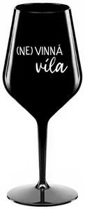 Nerozbitná černá sklenice na víno 470 ml