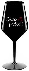 Nerozbitná černá sklenice na víno 470 ml