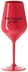 Nerozbitná červená vinná sklenice 470 ml