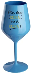 Nerozbitná modrá sklenice na víno 470 ml