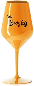 Nerozbitná oranžová sklenice na víno 470 ml