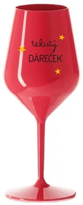 Nerozbitná sklenice na víno 470 ml Červená