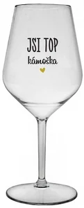 Nerozbitná sklenice na víno JSI TOP KÁMOŠKA 470 ml