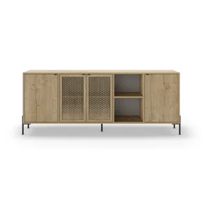 Nízká dubová komoda Inca 200x80 cm