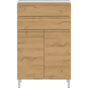 Nízká koupelnová skříňka Torrance 60x97 cm, dubový dekor