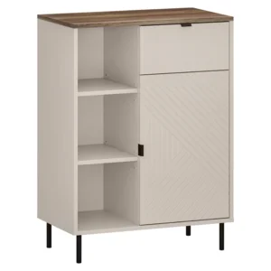 Nízký regál EYCO 1D1S Kašmír/Dub Castello