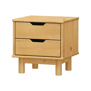 Noční stolek BONITO 2 zásuvky, voskovaný medový