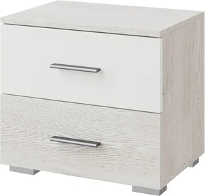 Noční stolek ESTEVAN – bílá matná / light artwood