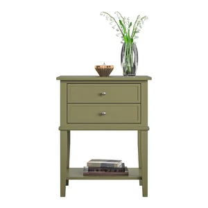 Noční stolek Franklin v khaki barvě