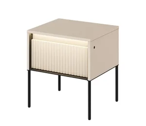 Noční stolek IPOLIS 1S s LED – pískový