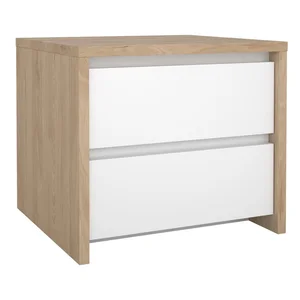 Noční stolek Next Tvilum bílý/naturální