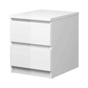 Noční stolek Simplicity bílý lesk