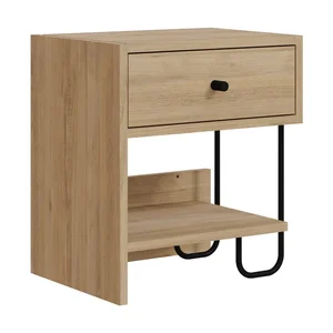 Noční stolek v dubovém dekoru Saturne s policemi