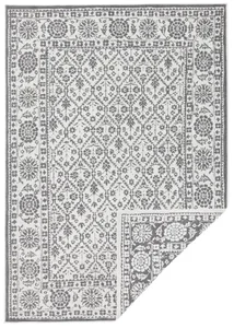 NORTHRUGS Kusový koberec Twin-Wendeteppiche 103116 šedo-krém 80×350 cm