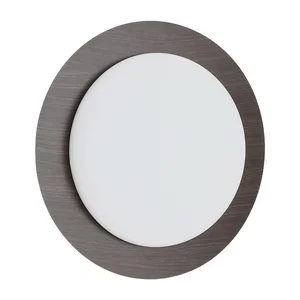 Novae – kruhové LED svítidlo Ø40 cm, tmavě hnědý kov