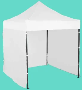 Nůžkový party stan 2x2m s ocelovou konstrukcí a bočními plachtami