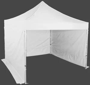 Nůžkový stan 3x3 m, hliníkový rám, bílý