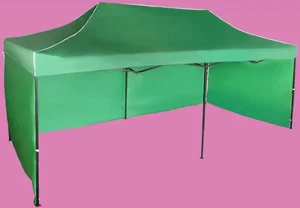 Nůžkový stan 3x6 m s bočními plachtami