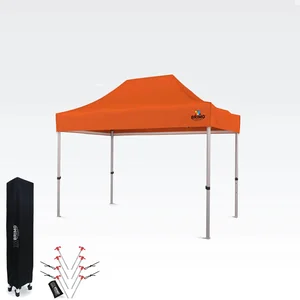 Nůžkový stan BRIMO 2x3 m bez bočních stěn, oranžový