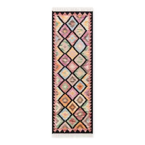 Oboustranný ručně tkaný vlněný běhoun 60x190 cm Kamal Zara