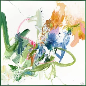Obraz Confidential Green 102x102 cm
