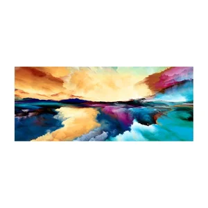 Obraz na plátně barevné nebe 50 × 120 cm