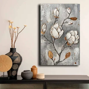 Obraz na plátně: květy na větvičce 45×70 cm