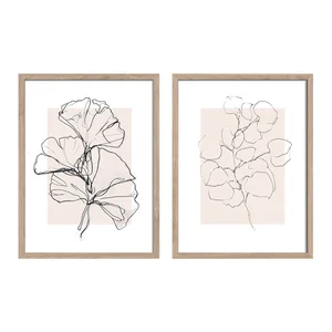 Obrazy Floral Set 2 ks s rámem 30x40 cm