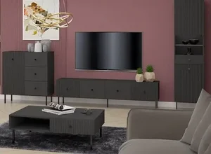 Obývací sestava ALMONTE – antracit