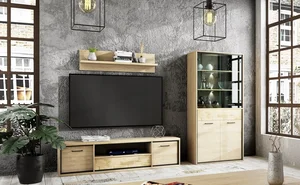 Obývací stěna IPPOLITO dub hickory