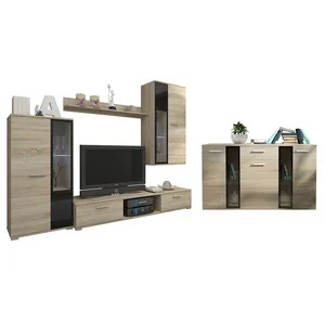 Obývací stěna OSCAR s komodou – dub sonoma