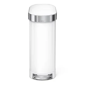 Ocelový pedálový odpadkový koš 45 l - simplehuman