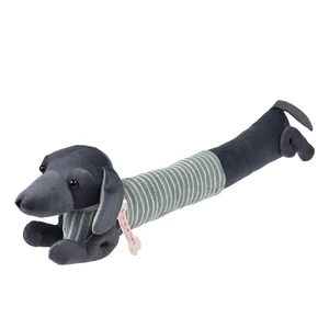 Ochrana proti průvanu 17×76 cm – Sausage Dog, Rex London (zelená/šedá)