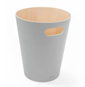 Odpadkový koš Umbra Woodrow 28 cm – světle šedá