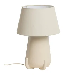Odra keramická stolní lampa 45,5 cm béžová/slonovinová – Kave Home
