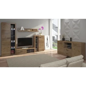 OLIMP Obývací stěna s komodou – dub Lefkas