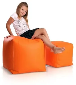 Oranžová sedací taburetka TiaHome