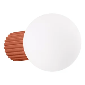 Oranžové nástěnné svítidlo Orbital Ø12 cm Sollux