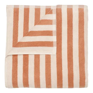 Oranžovo-béžová froté osuška z Bio bavlny 70×140 cm Arto Blomus