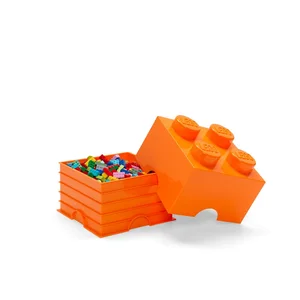 Oranžový čtvercový LEGO® úložný box